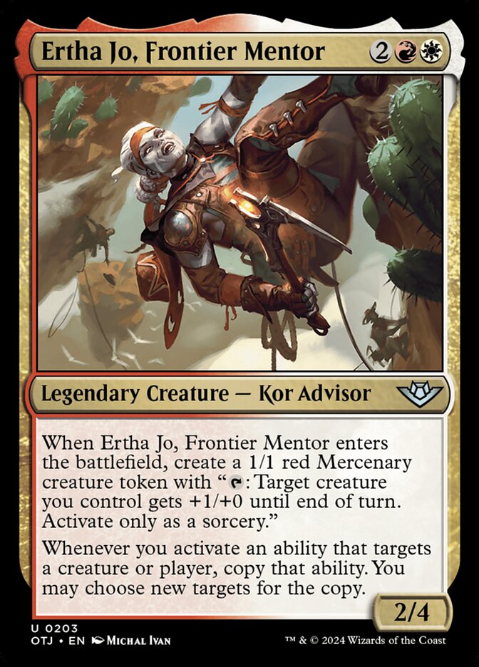Ertha Jo, Frontier Mentor, Outlaws of thunder junction Card Art