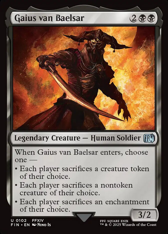 Gaius van Baelsar, Final fantasy Card Art