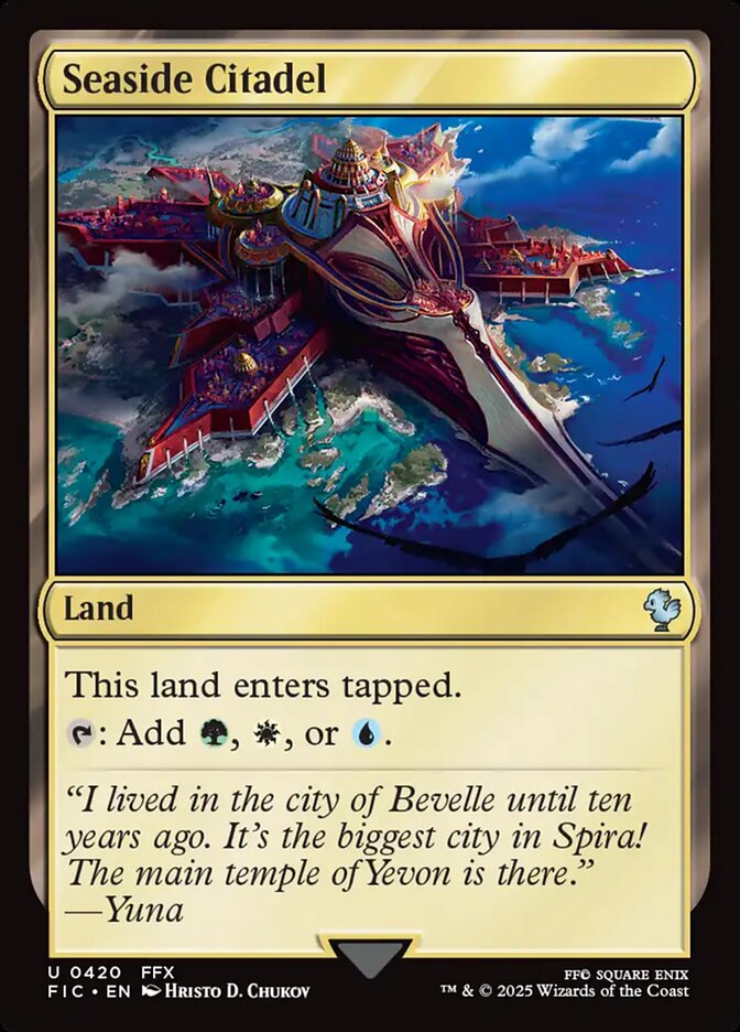 Seaside Citadel, Final fantasy commander Card Art