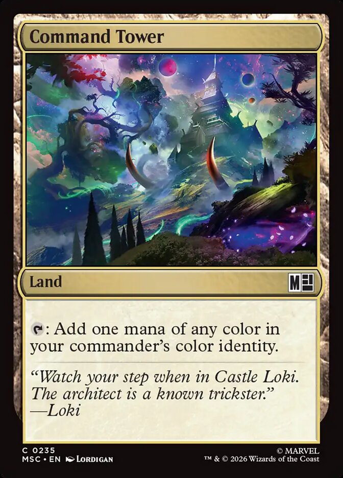 Command Tower, Marvel Super Heroes Commander Card Art