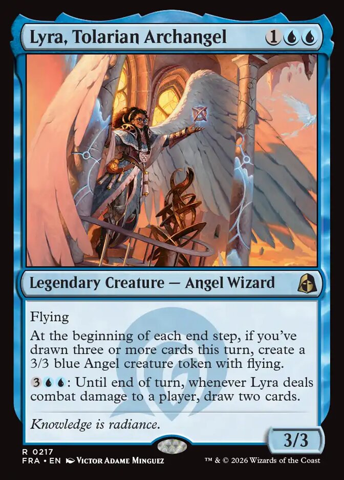 Lyra, Tolarian Archangel, Reality Fracture Card Art