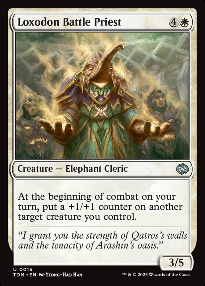 Loxodon Battle Priest, Tarkir: dragonstorm Card Art