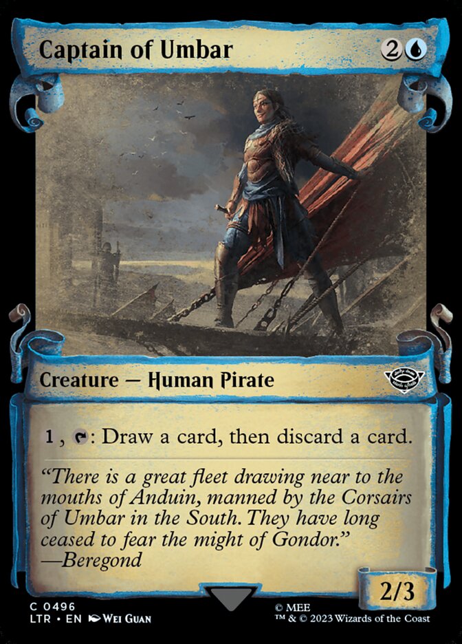 Captain of Umbar, The lord of the rings: tales of middle-earth Card Art