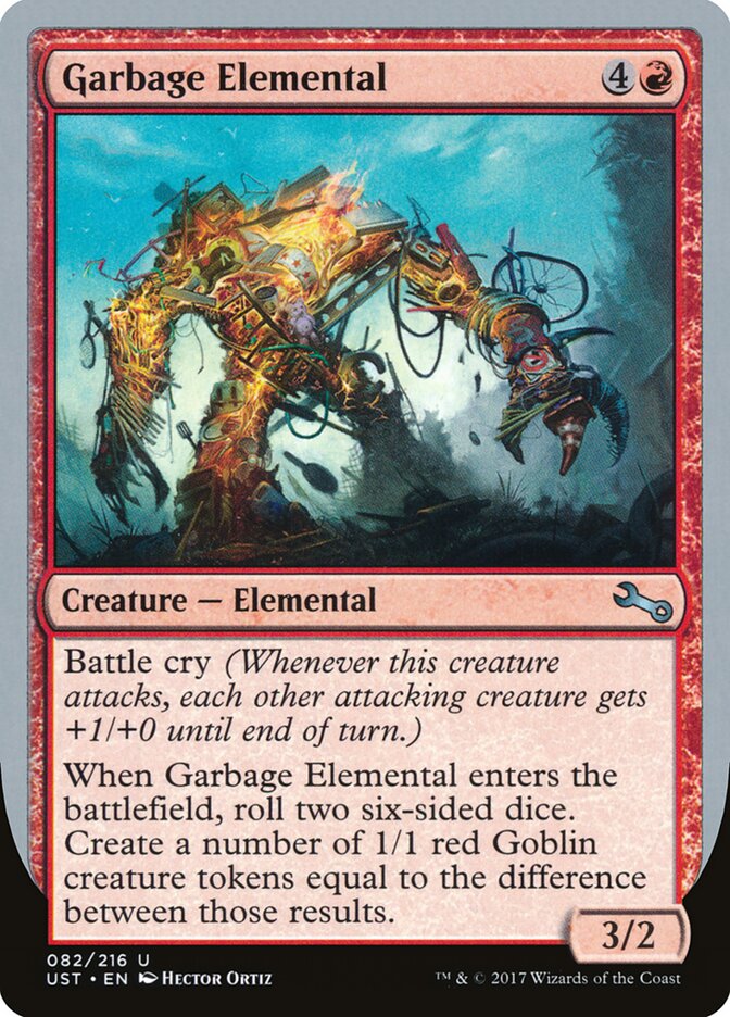 Garbage Elemental, Unstable Card Art