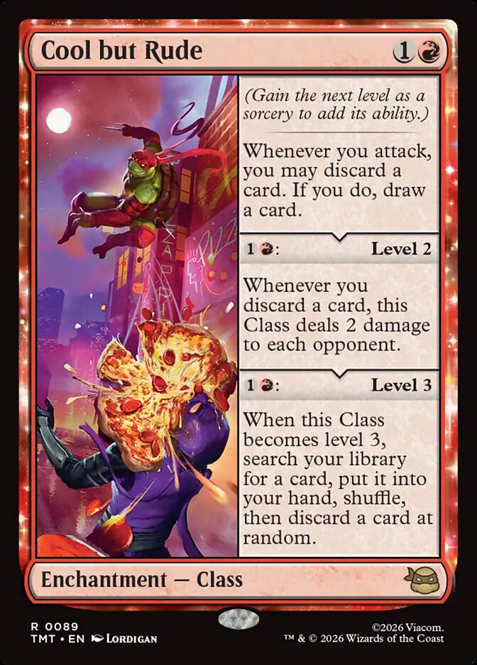 Cool but Rude, Teenage Mutant Ninja Turtles Card Art