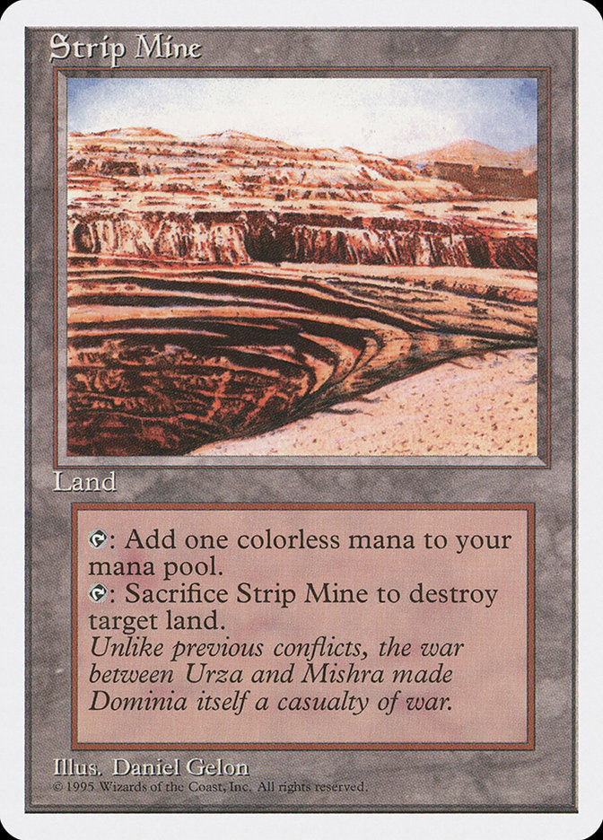 Strip Mine, Fourth edition Card Art