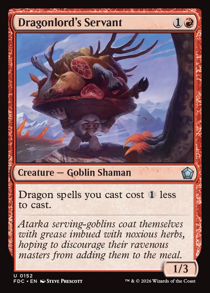 Dragonlord's Servant, Foundations Commander Card Art