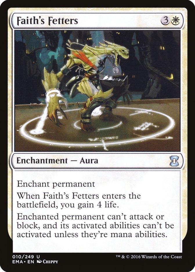 Faith's Fetters, Eternal masters Card Art