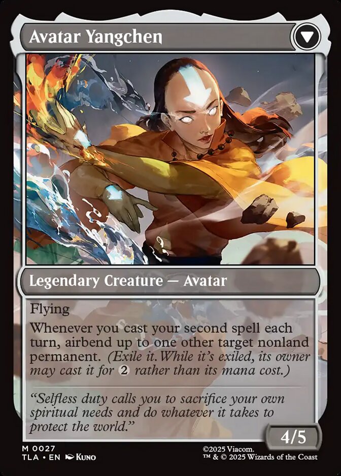 The Legend of Yangchen // Avatar Yangchen, Avatar: The Last Airbender Card Art