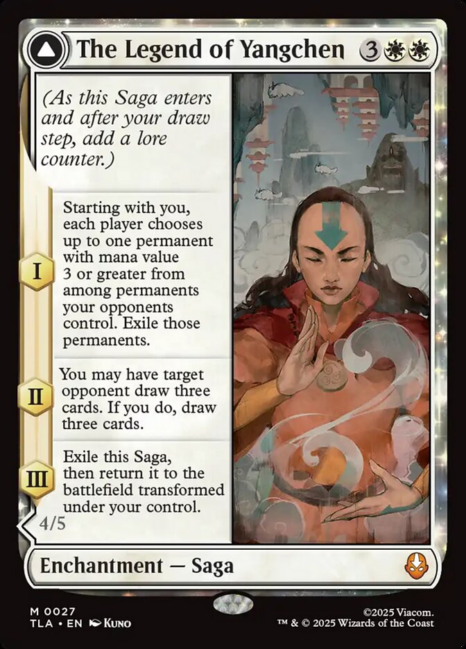The Legend of Yangchen // Avatar Yangchen, Avatar: The Last Airbender Card Art