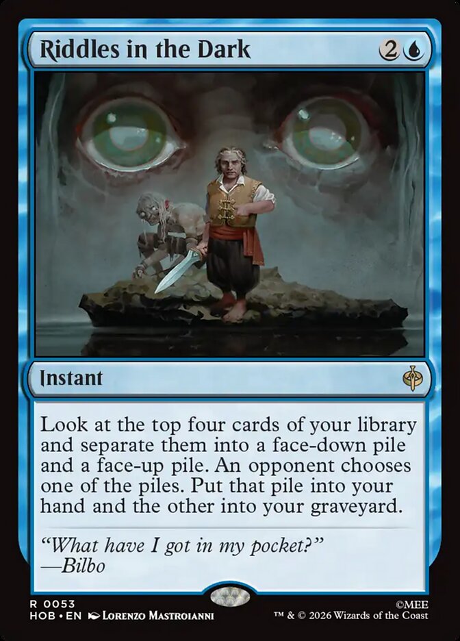 Riddles in the Dark, The Hobbit Card Art