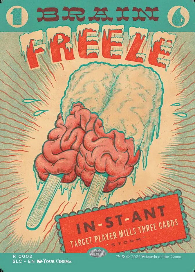 Brain Freeze, Secret Lair Countdown Card Art