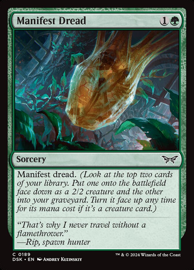Manifest Dread, Duskmourn: House Of Horror Card Art