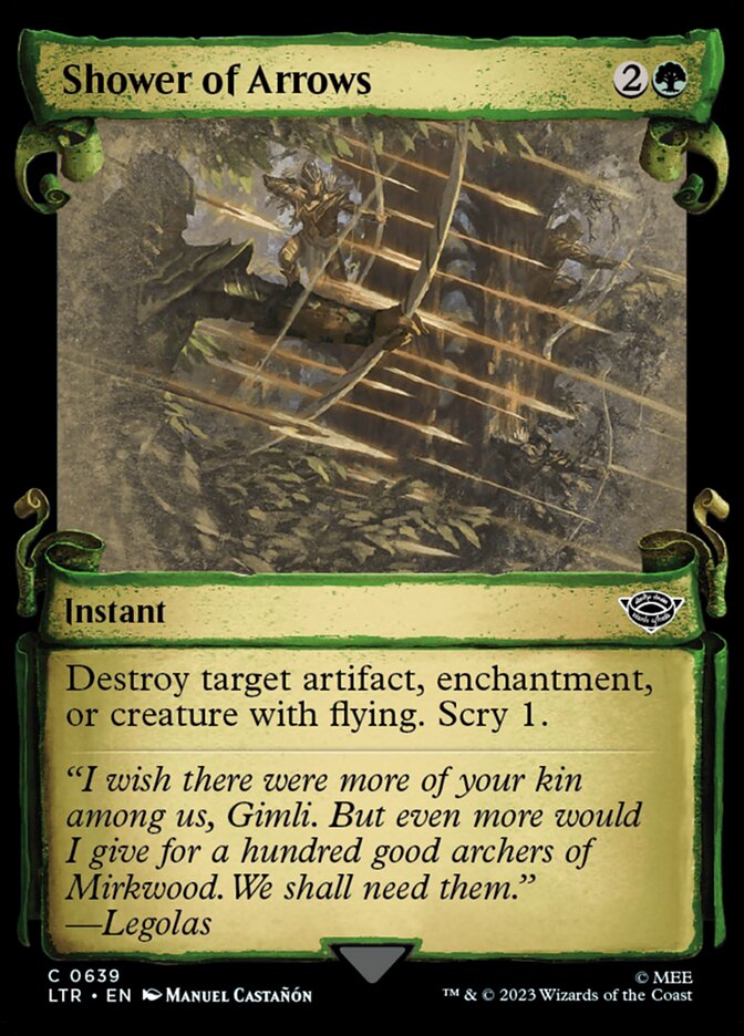 Shower of Arrows, The lord of the rings: tales of middle-earth Card Art
