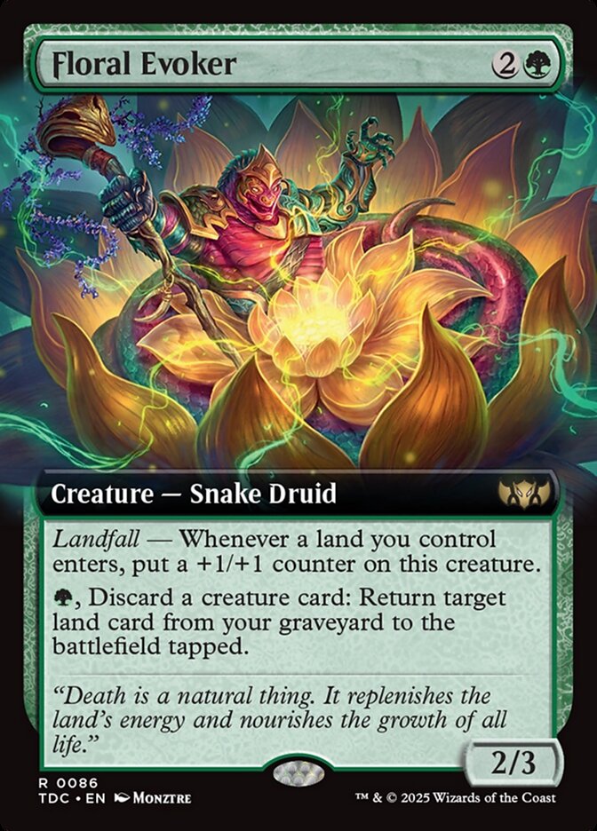 Floral Evoker, Tarkir: dragonstorm commander Card Art