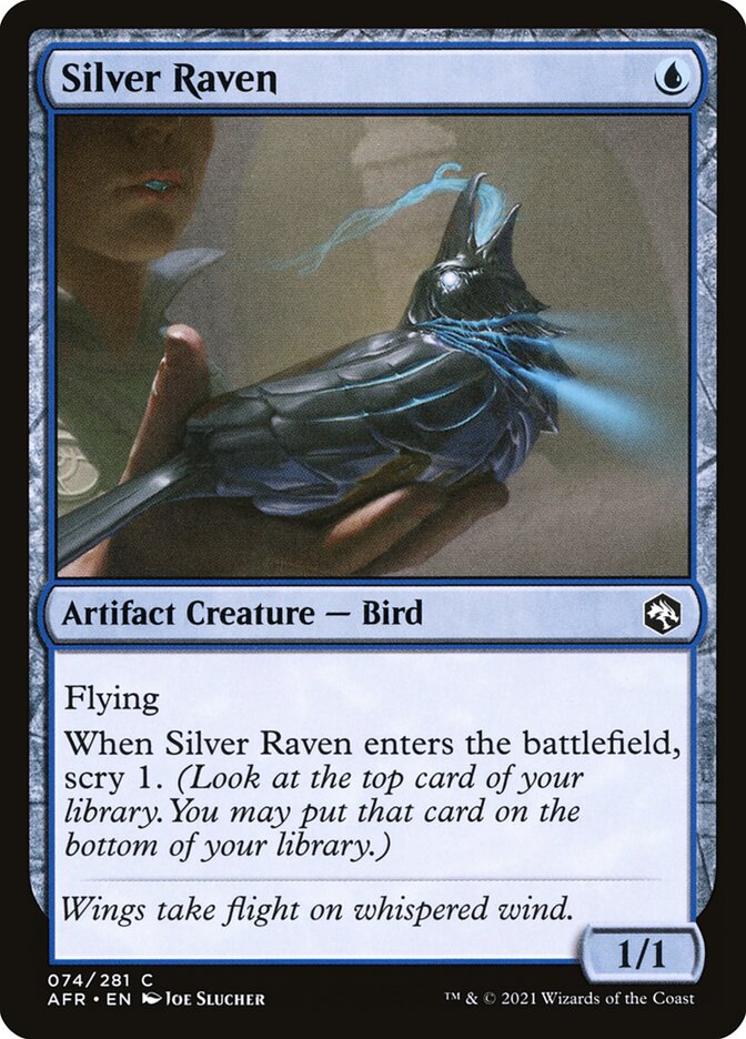 Silver Raven, Adventures in the forgotten realms Card Art
