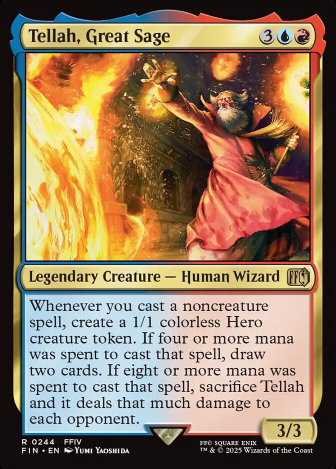 Tellah, Great Sage, Final fantasy Card Art