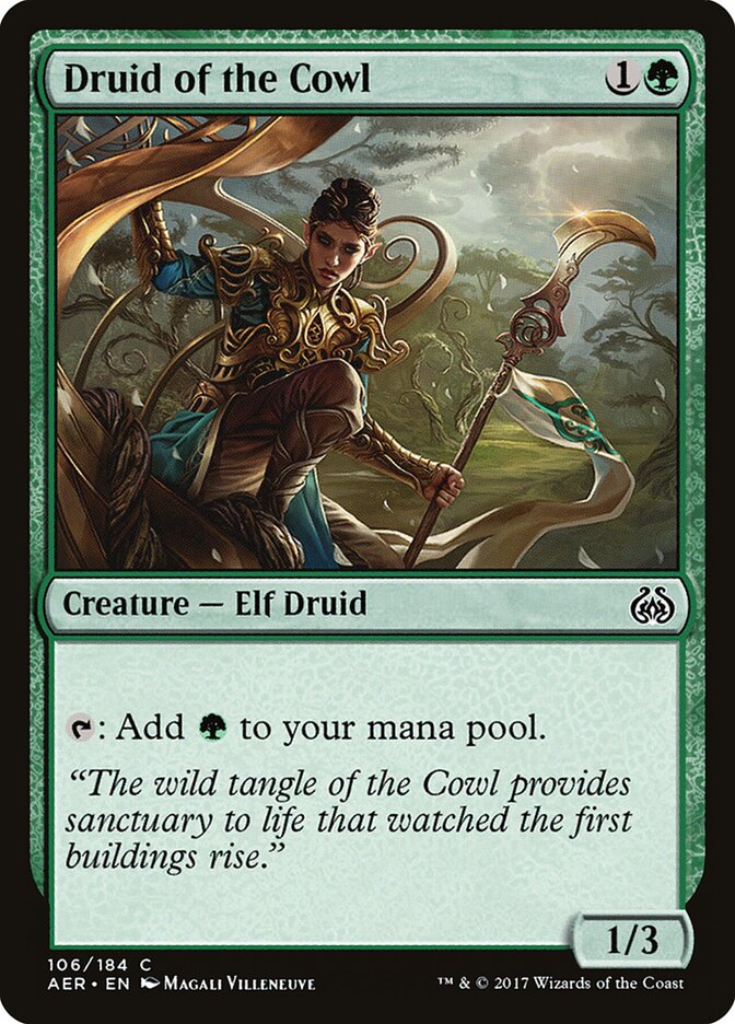 Druid of the Cowl, Aether Revolt Card Art