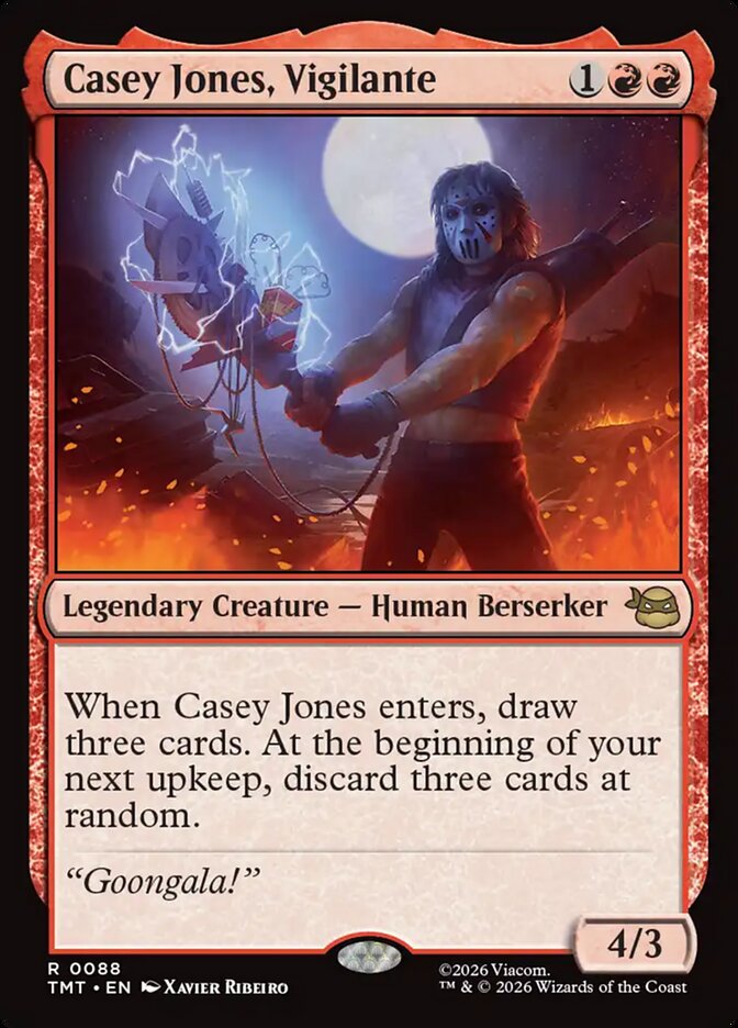 Casey Jones, Vigilante, Teenage Mutant Ninja Turtles Card Art