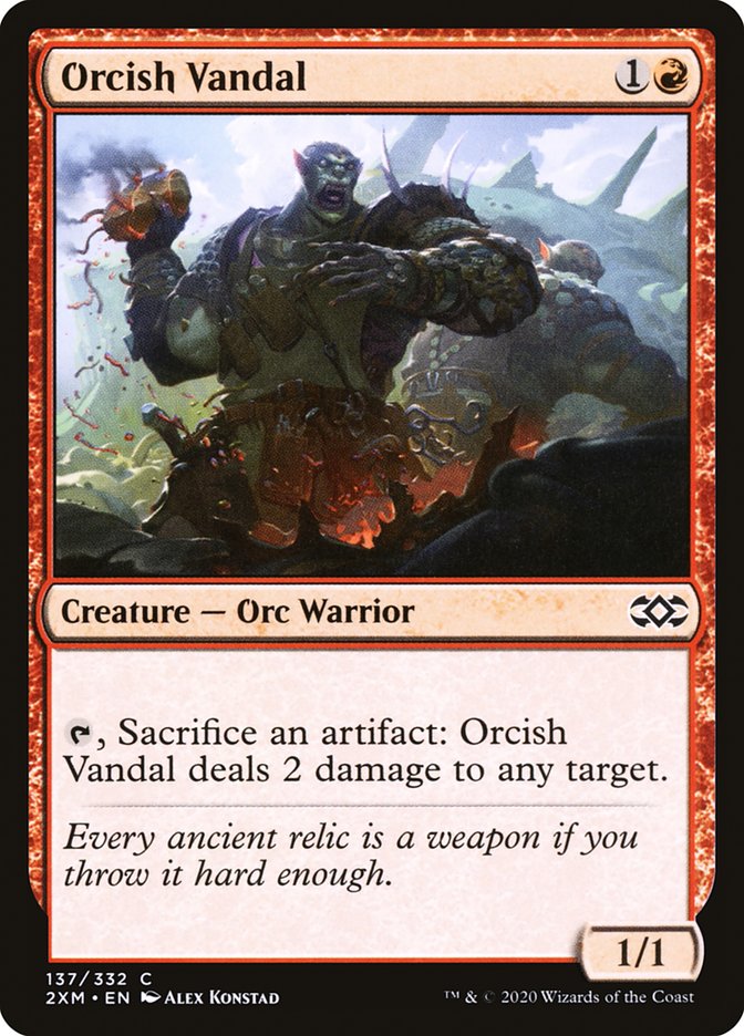 Orcish Vandal, Double masters Card Art