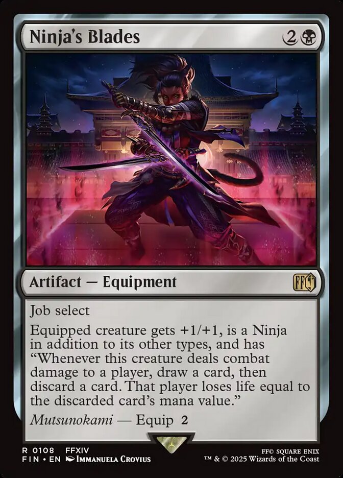 Ninja's Blades, Final fantasy Card Art