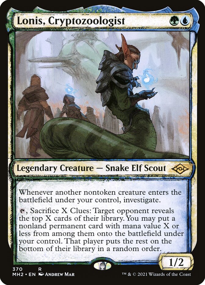 Lonis, Cryptozoologist, Modern horizons 2 Card Art