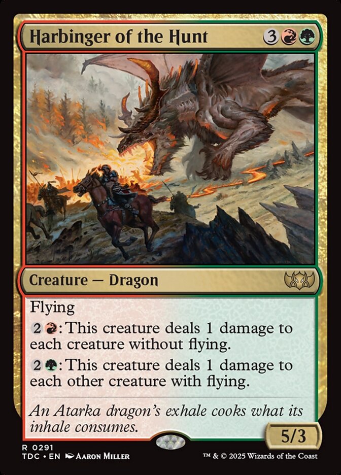 Harbinger of the Hunt, Tarkir: dragonstorm commander Card Art