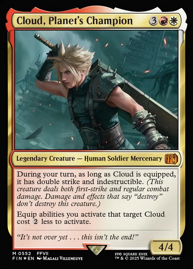 Cloud, Planet's Champion, Final fantasy Card Art