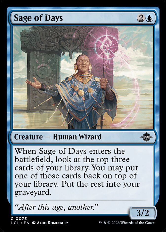 Sage of Days, The lost caverns of ixalan Card Art