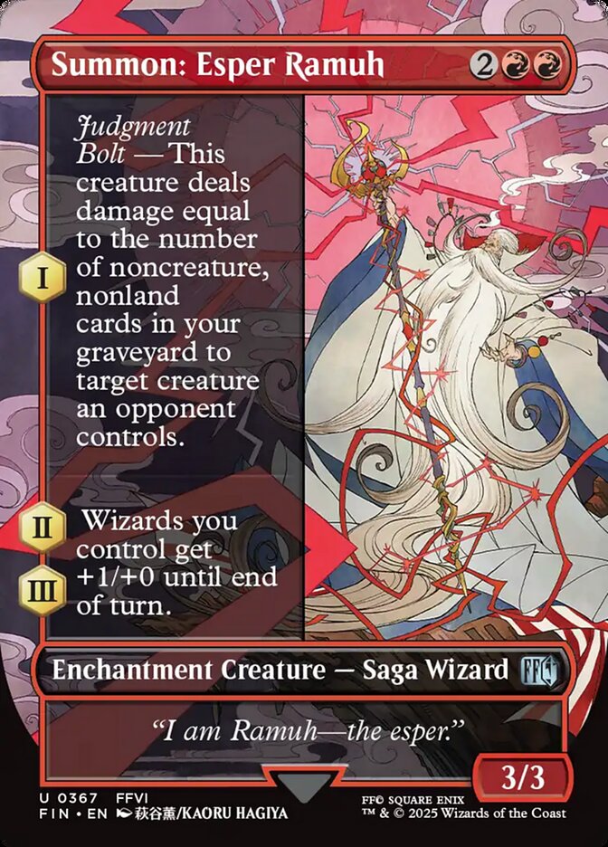 Summon: Esper Ramuh, Final fantasy Card Art