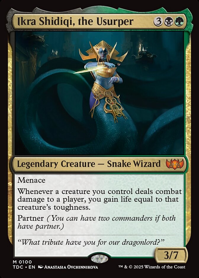 Ikra Shidiqi, the Usurper, Tarkir: Dragonstorm Commander Card Art