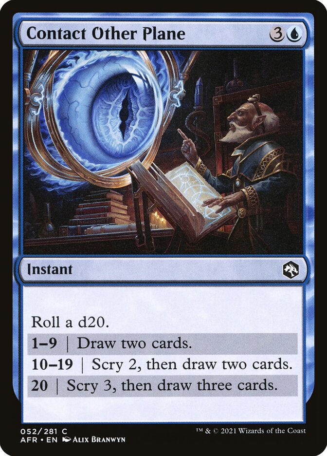 Contact Other Plane, Adventures in the forgotten realms Card Art