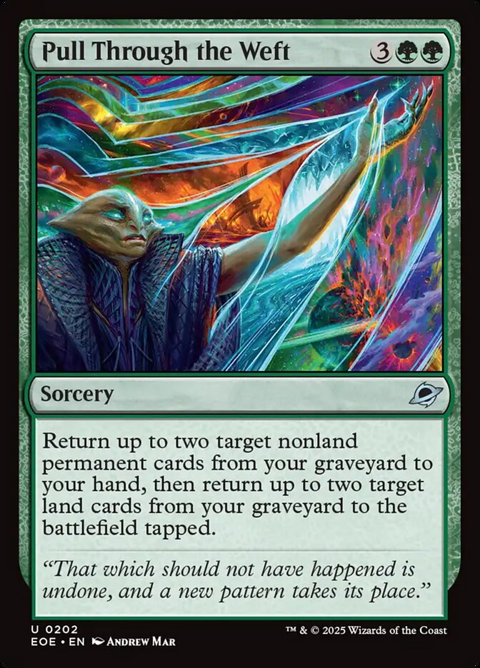 Pull Through the Weft, Edge of eternities Card Art