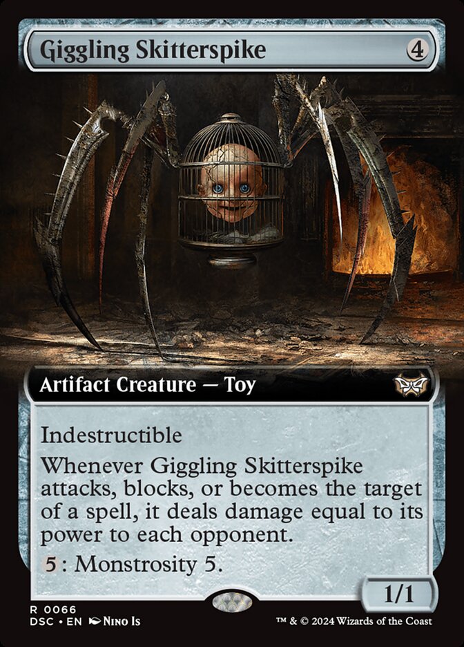 Giggling Skitterspike, Duskmourn: House Of Horror Commander Card Art