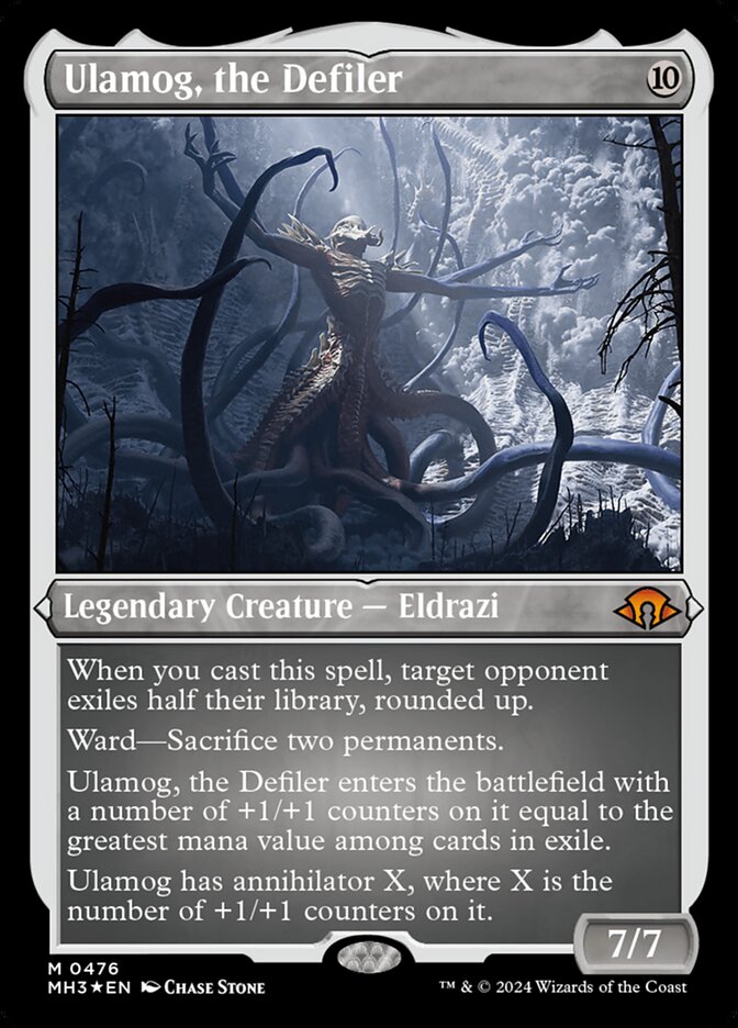 Ulamog, the Defiler - Etched Foil
