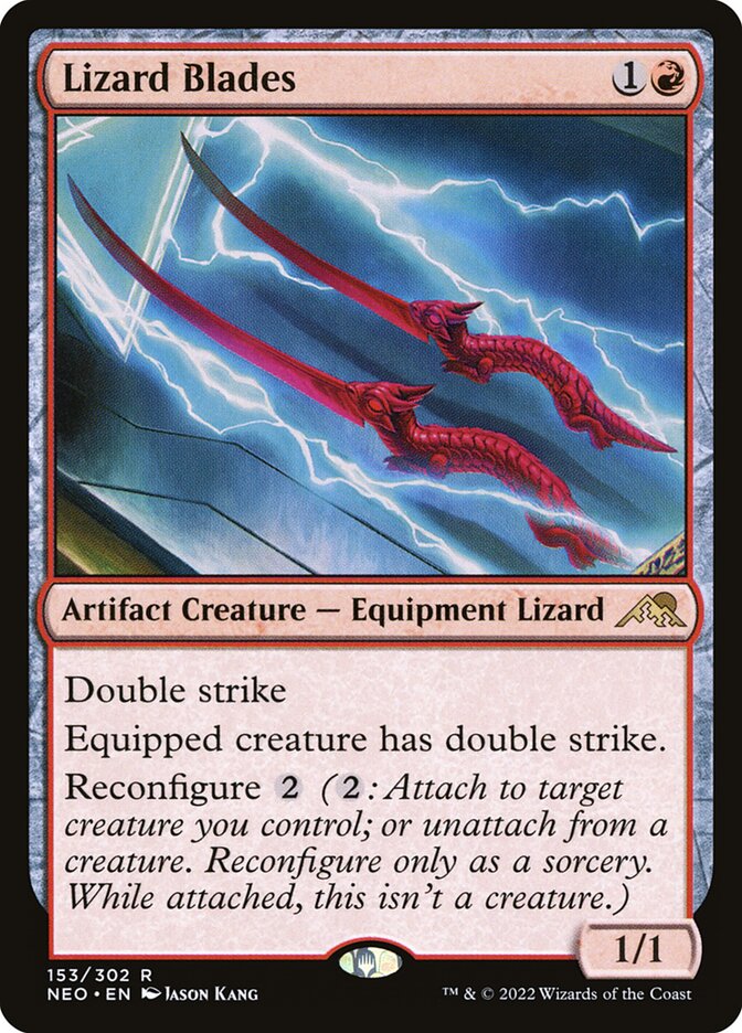 Lizard Blades, Kamigawa: Neon Dynasty Card Art