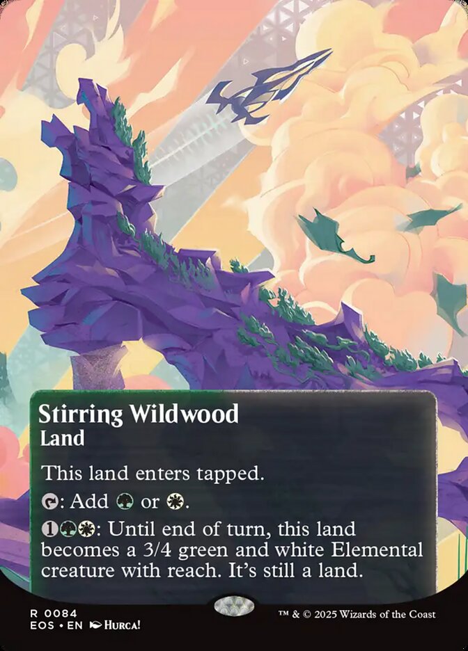 Stirring Wildwood, Edge Of Eternities: Stellar Sights Card Art