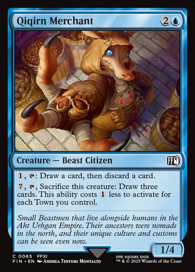 Qiqirn Merchant, Final fantasy Card Art