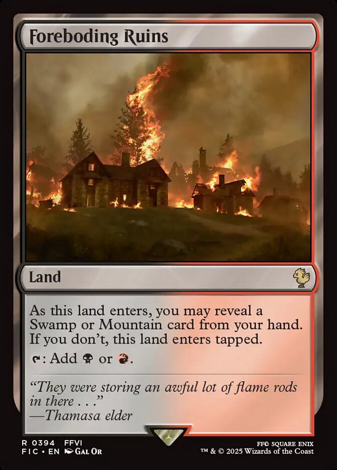 Foreboding Ruins, Final fantasy commander Card Art