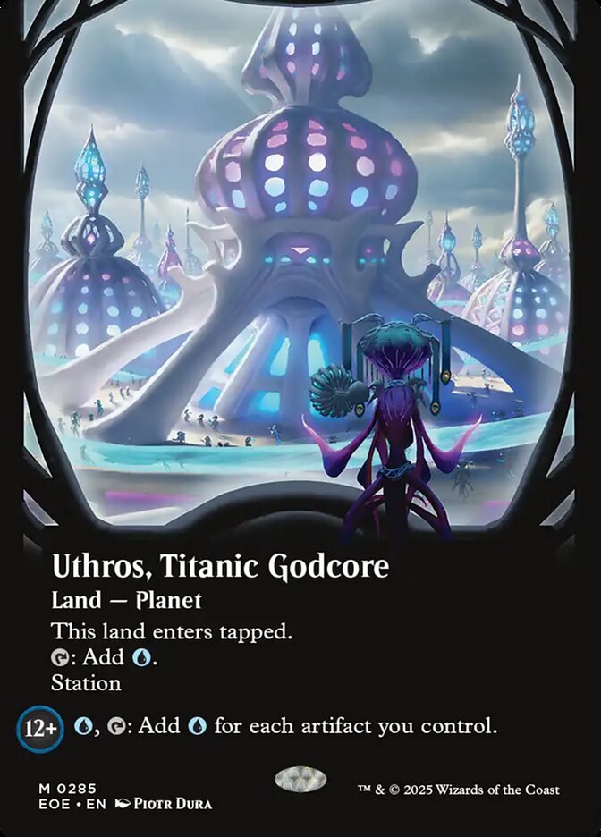 Uthros, Titanic Godcore, Edge of eternities Card Art
