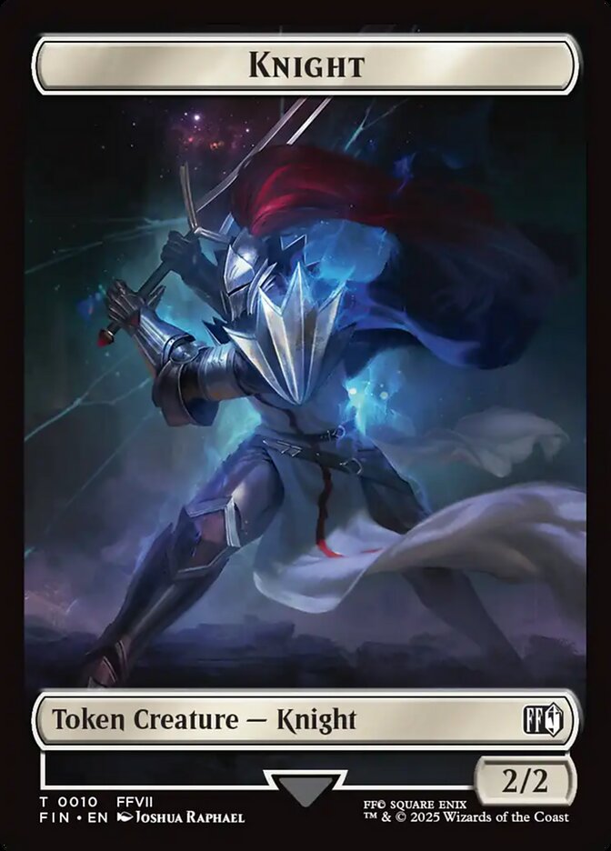 Knight, Final fantasy tokens Card Art