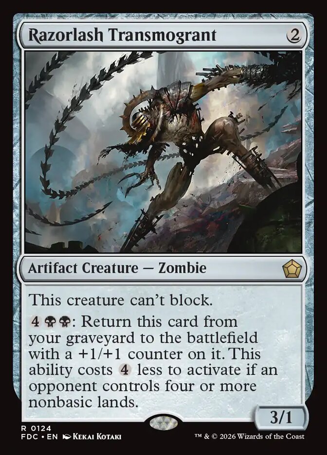 Razorlash Transmogrant, Foundations Commander Card Art