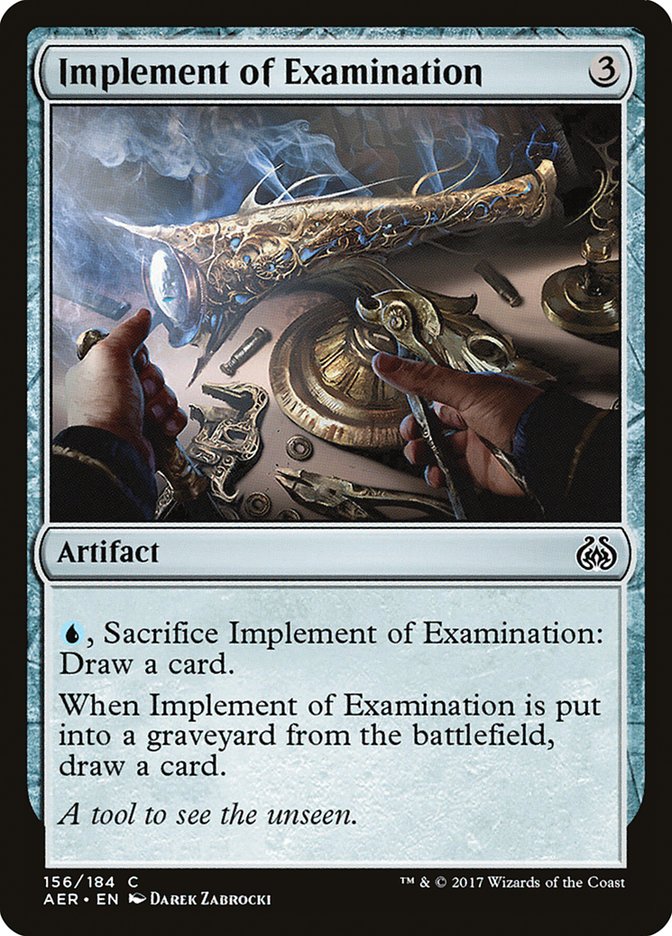 Implement of Examination, Aether revolt Card Art