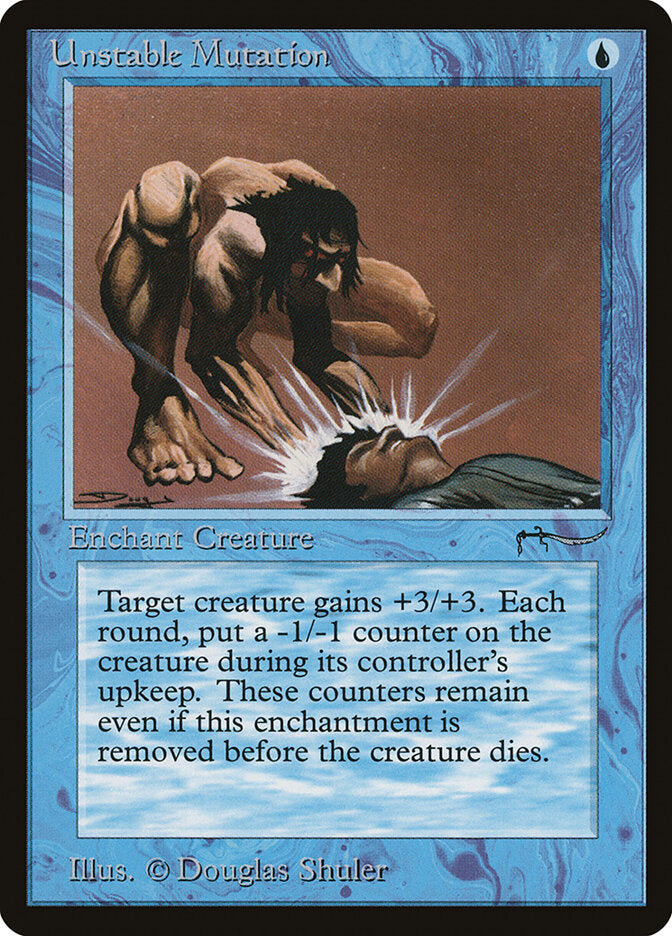 Unstable Mutation, Arabian Nights Card Art