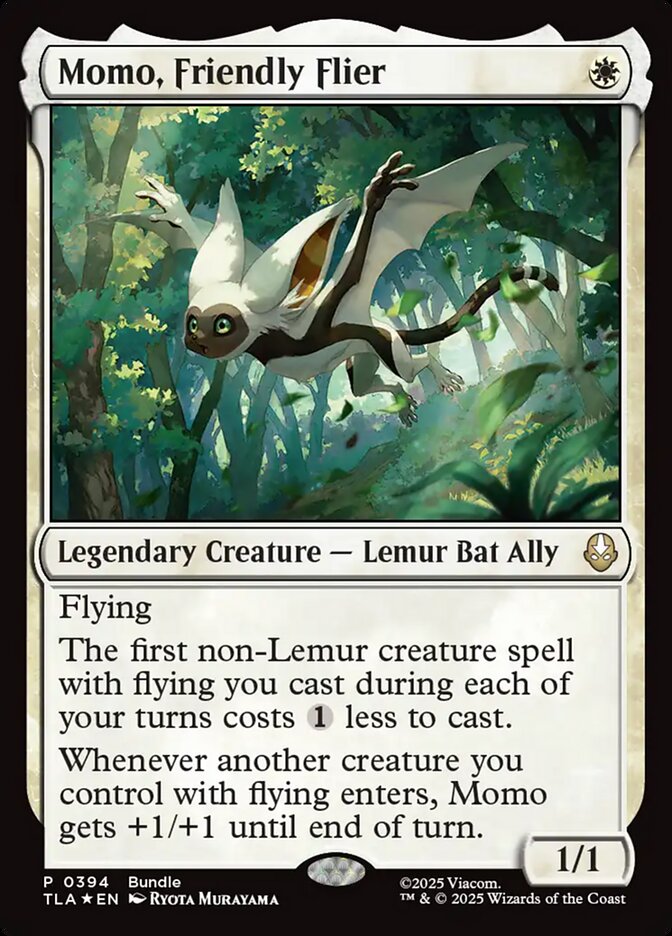 Momo, Friendly Flier, Avatar: The Last Airbender Card Art