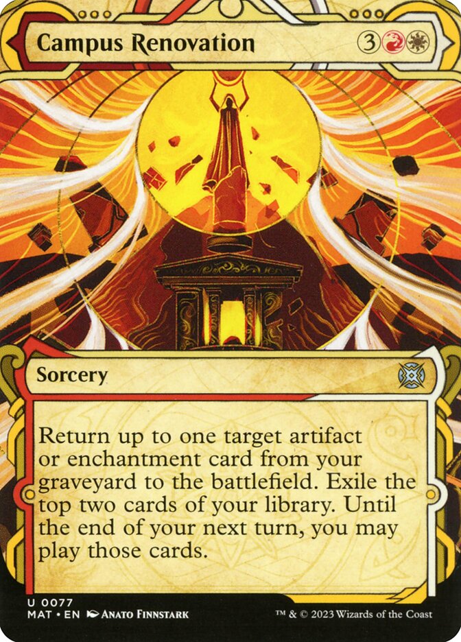 Campus Renovation, March of the machine: the aftermath Card Art