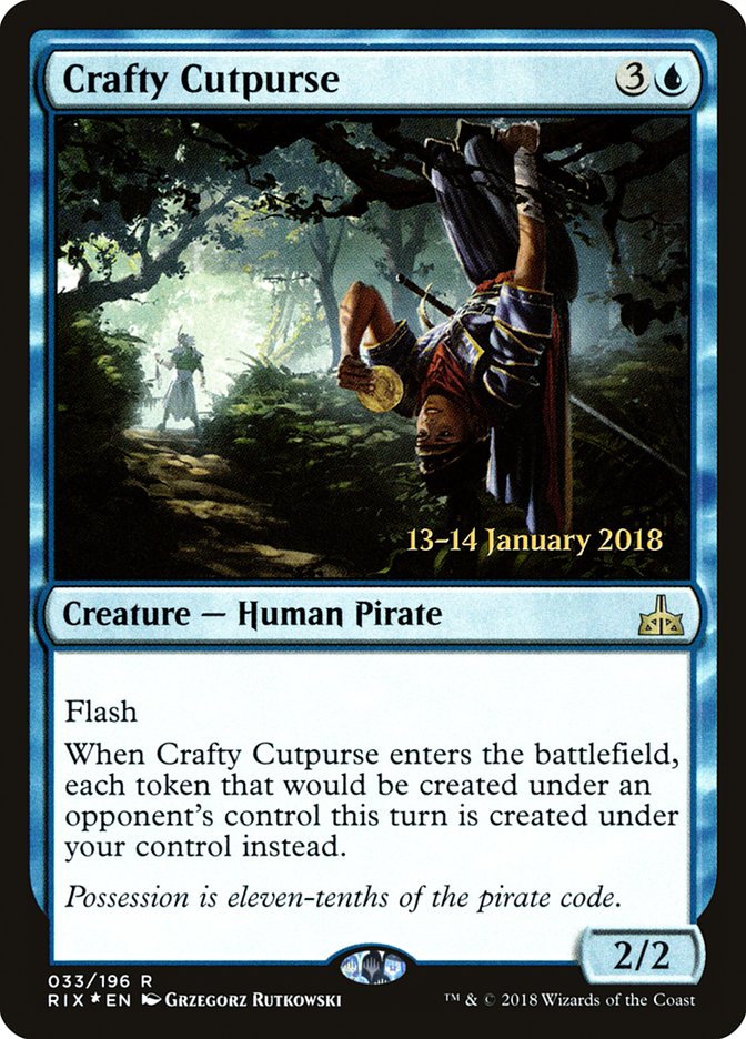 Crafty Cutpurse, Rivals of ixalan promos Card Art