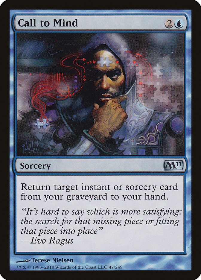 Call to Mind, Magic 2011 Card Art