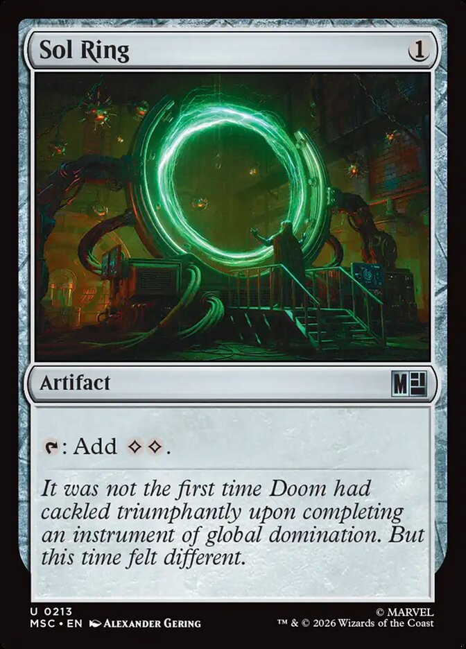 Sol Ring, Marvel Super Heroes Commander Card Art