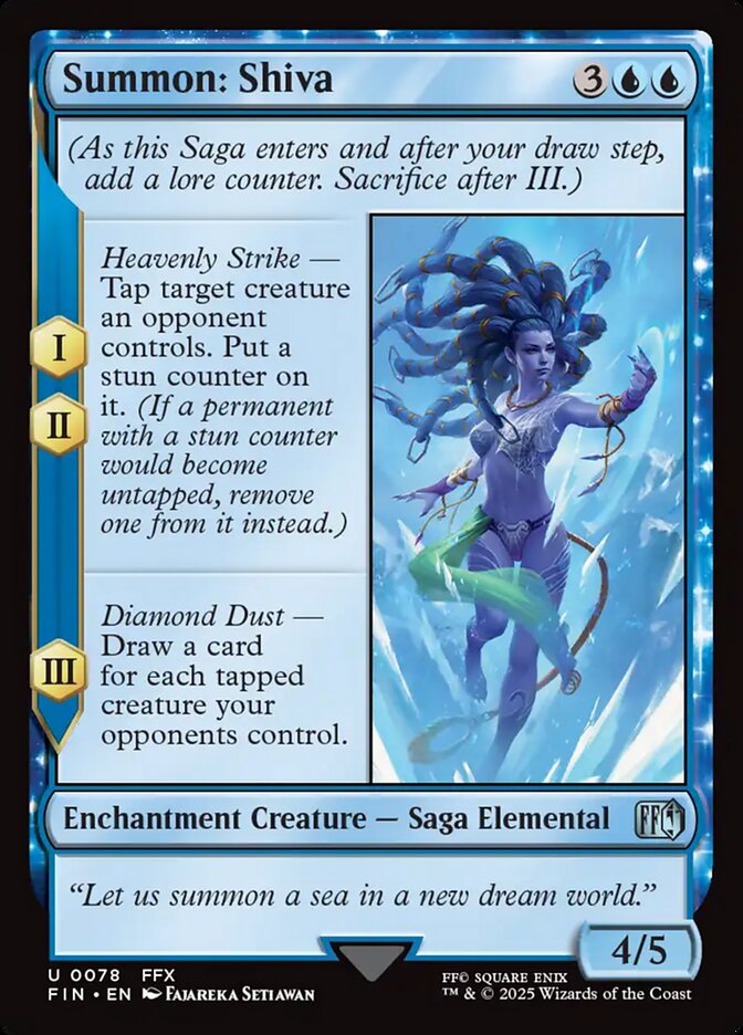 Summon: Shiva, Final fantasy Card Art
